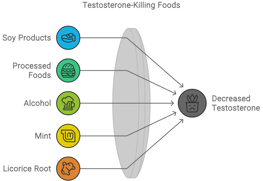 Testosterone killing foods