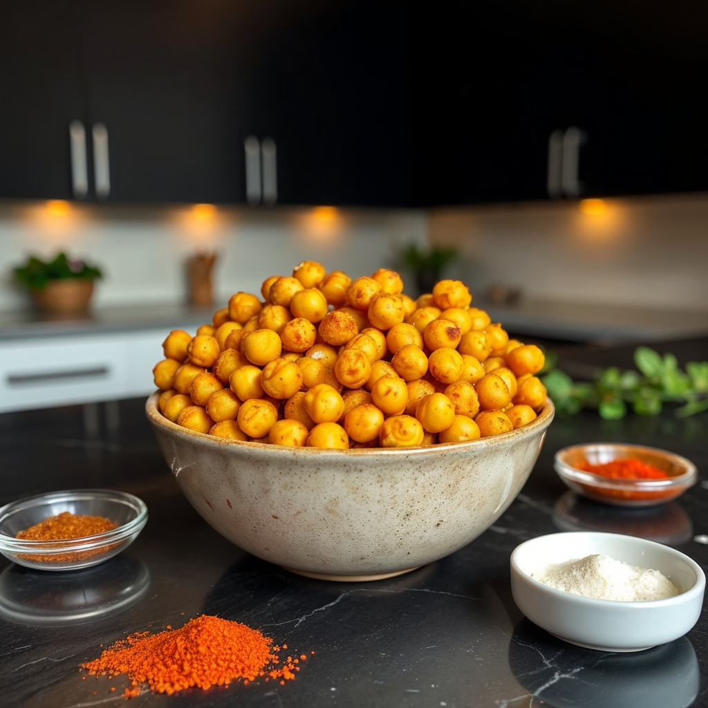 Air-Fryer Crispy Chickpeas