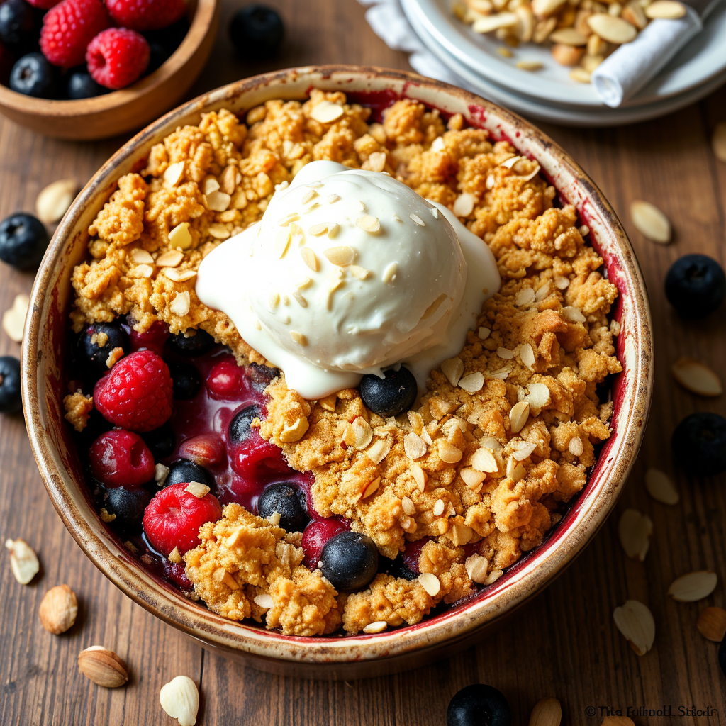 Almond-Berry Crumble