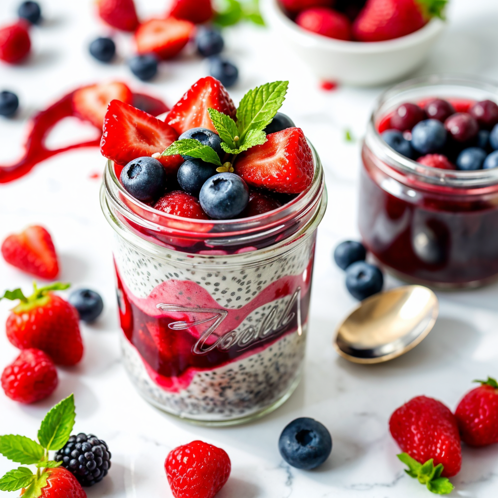 Berry Bliss Chia Puddin