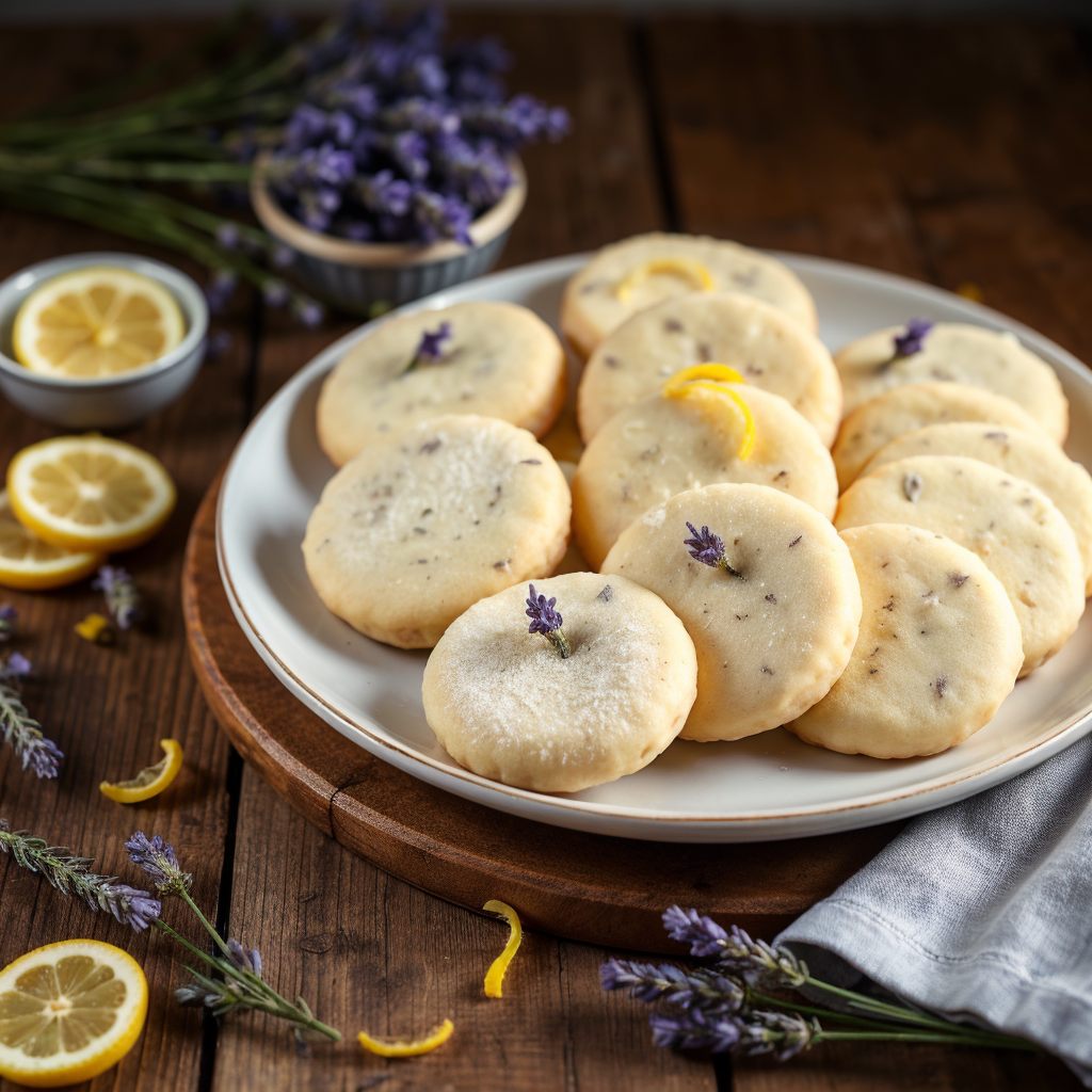 Lemon-Lavender Shortbread Cookies